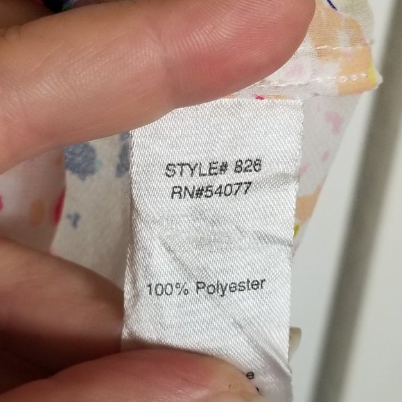 EUC CAbi Watercolor Dolman Peasant Blouse - Picture 4 of 5